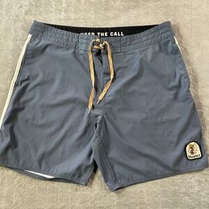 Howler Brothers Swim Trunks Shorts Mens 38 Blue Summer‎ Resort Casual Pockets